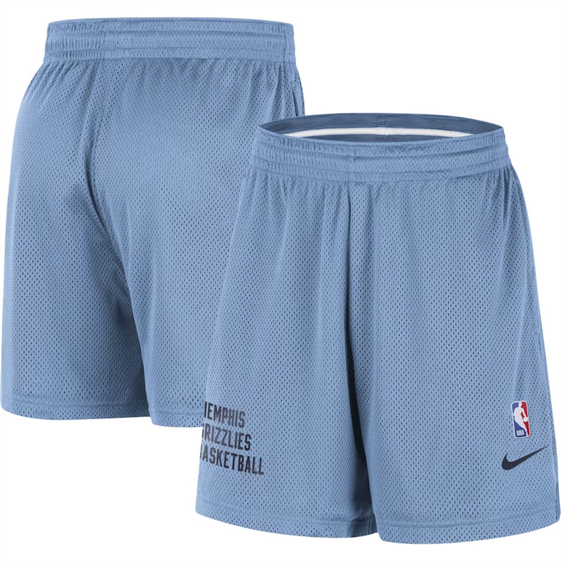 Men's Memphis Grizzlies Blue Post Up Mesh Shorts(Run Small)